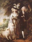 Thomas Gainsborough The Morning Walk (mk08) oil on canvas